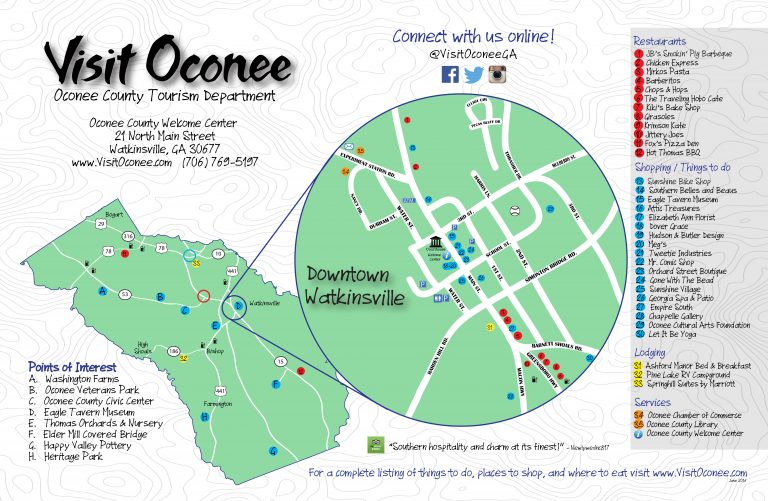 Map Visit WatkinsvilleOconee County