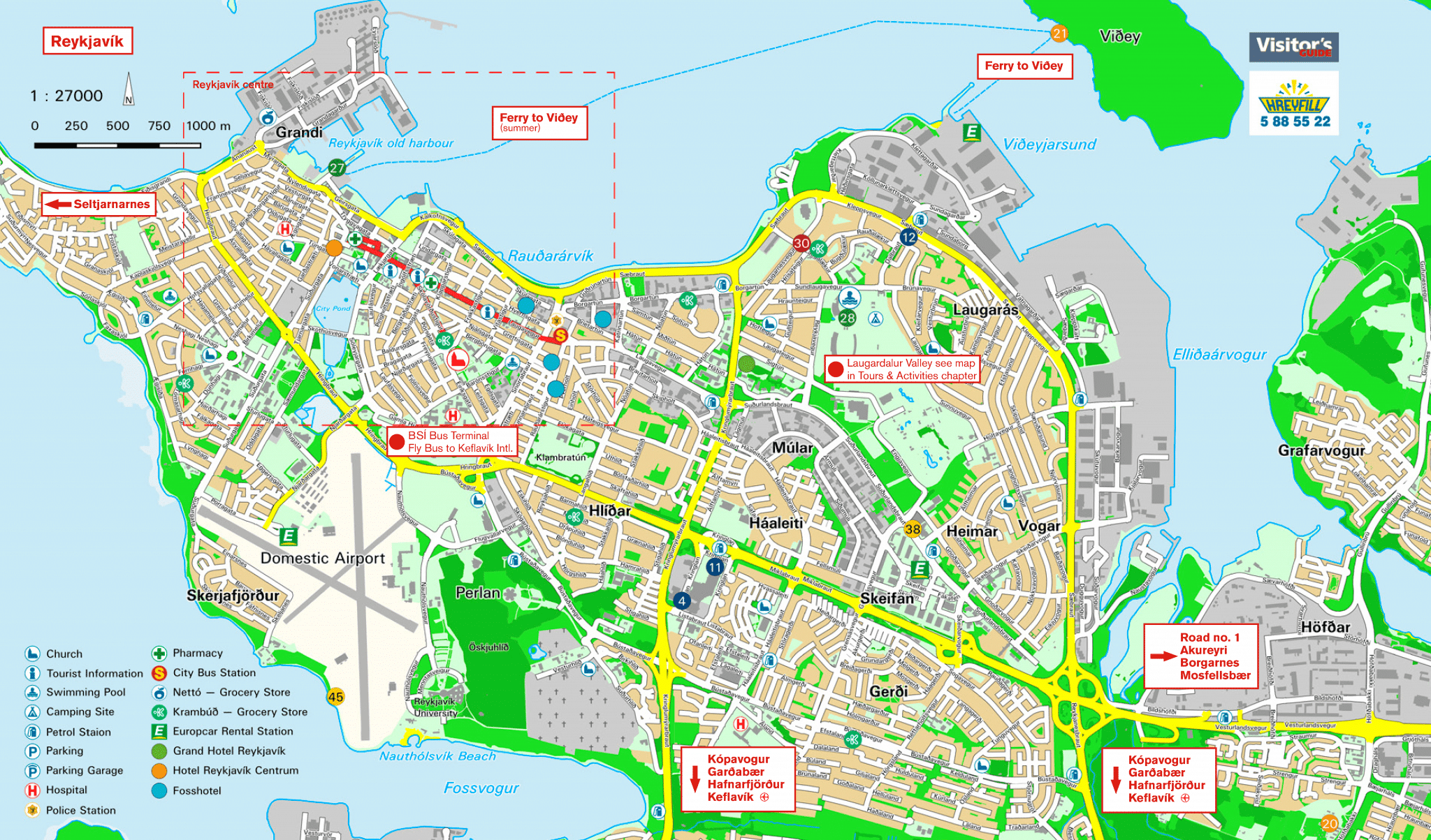 Maps of Iceland - Visitor's Guide