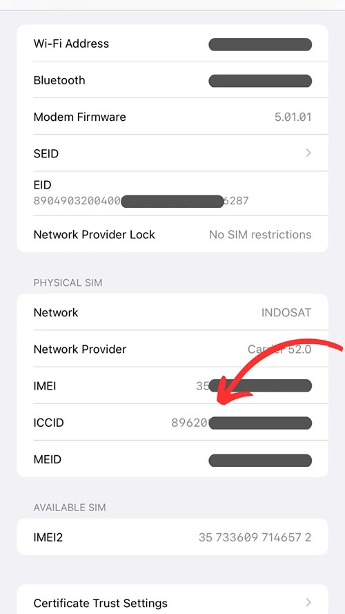 8 Cara Cek 19 Nomor Seri Sim Card XL atau ICCID