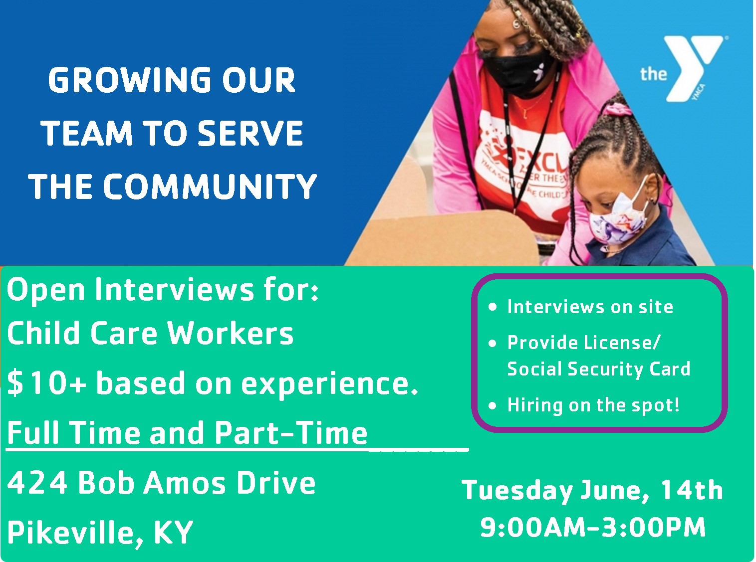 Pikeville Area Family YMCA hiring event Visit Pikeville