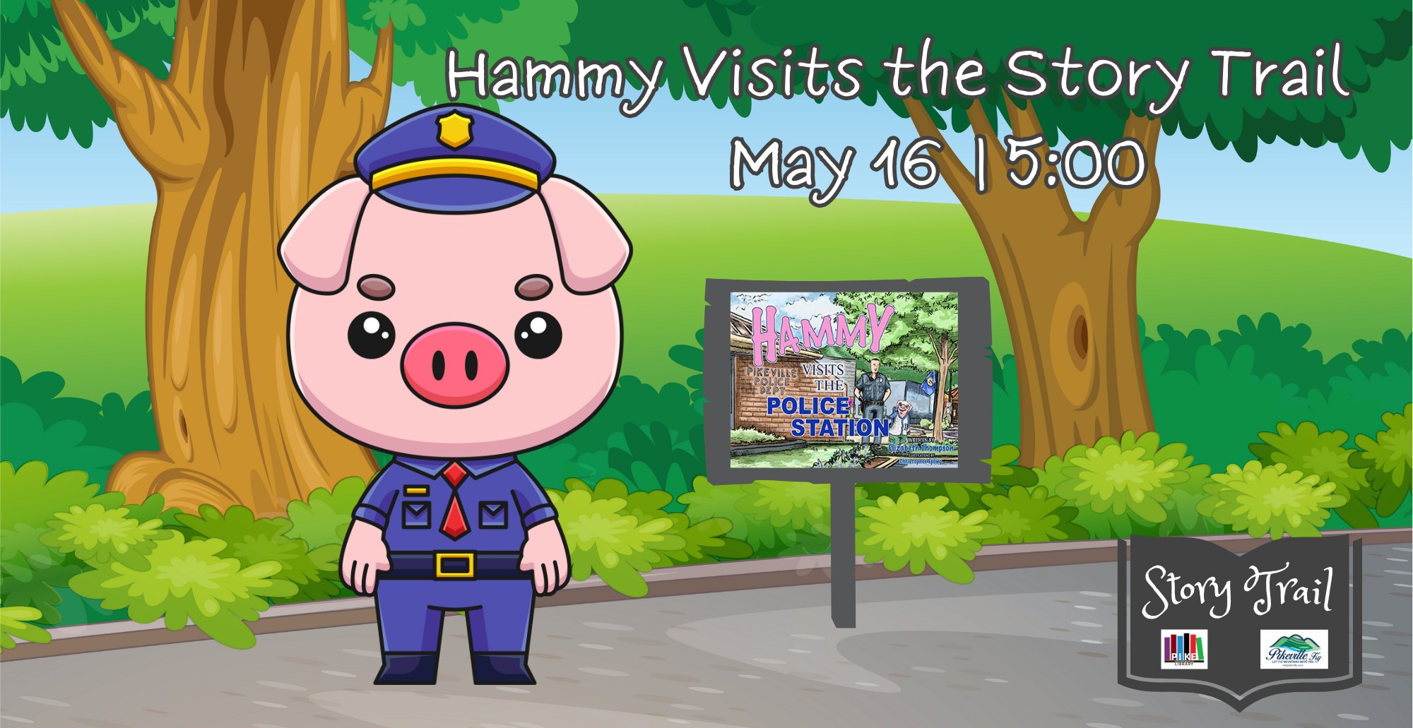 Hammy Visits the Story Trail Visit Pikeville(07)