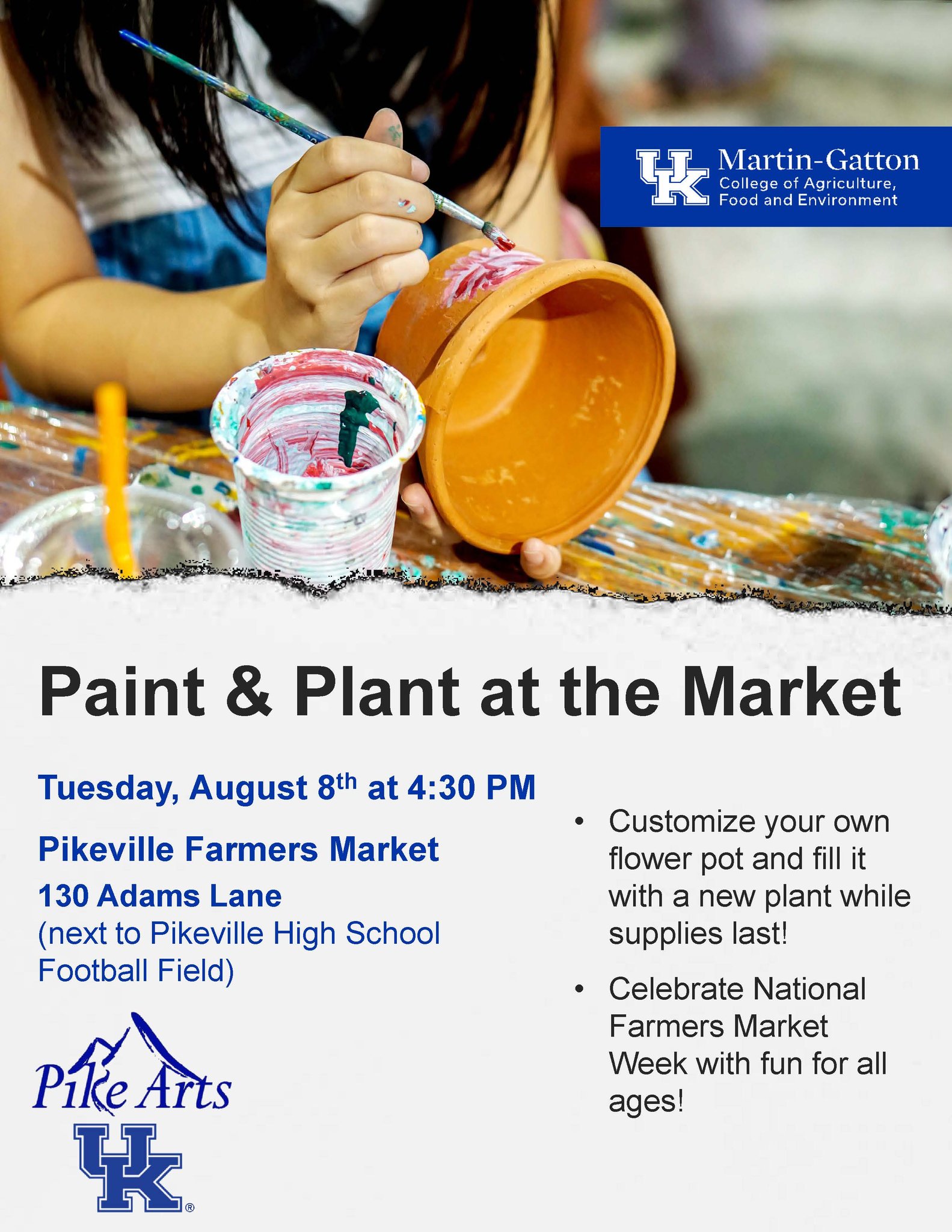 Paint & Plant at Pikeville Farmers Market Visit Pikeville