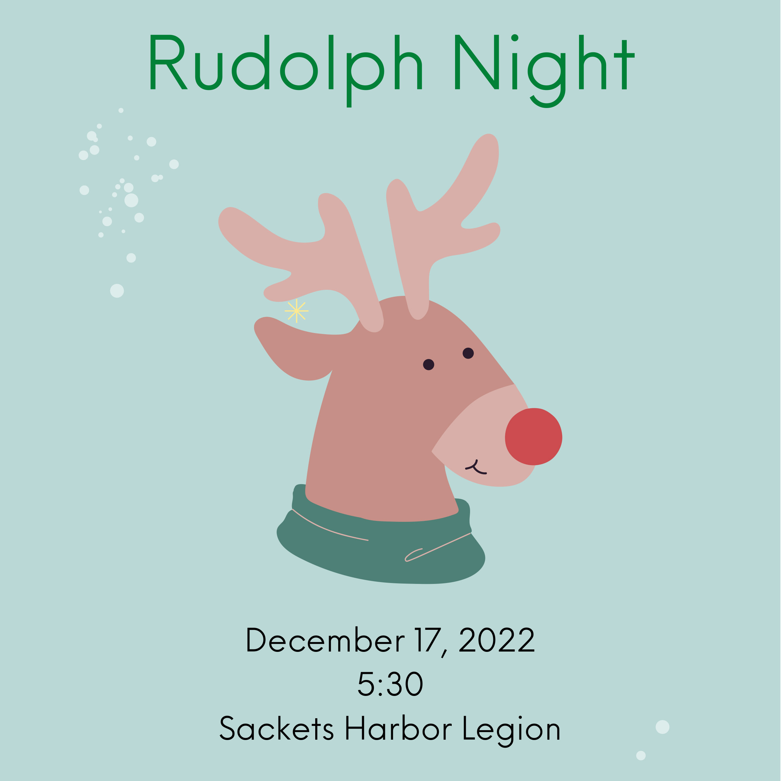 Rudolph Night at the Legion Village of Sackets Harbor, NY