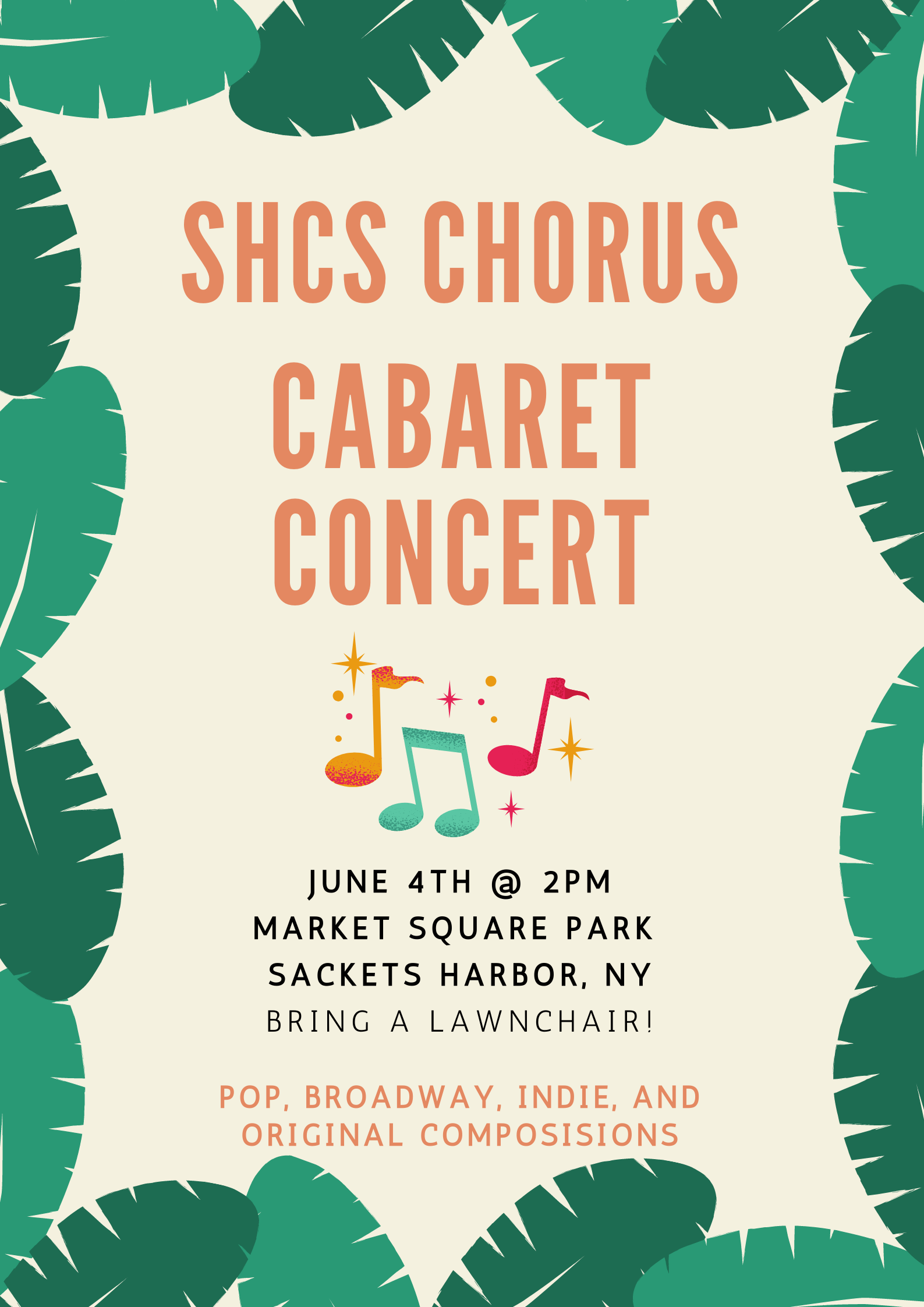 SHCS Cabaret Concert Village of Sackets Harbor, NY