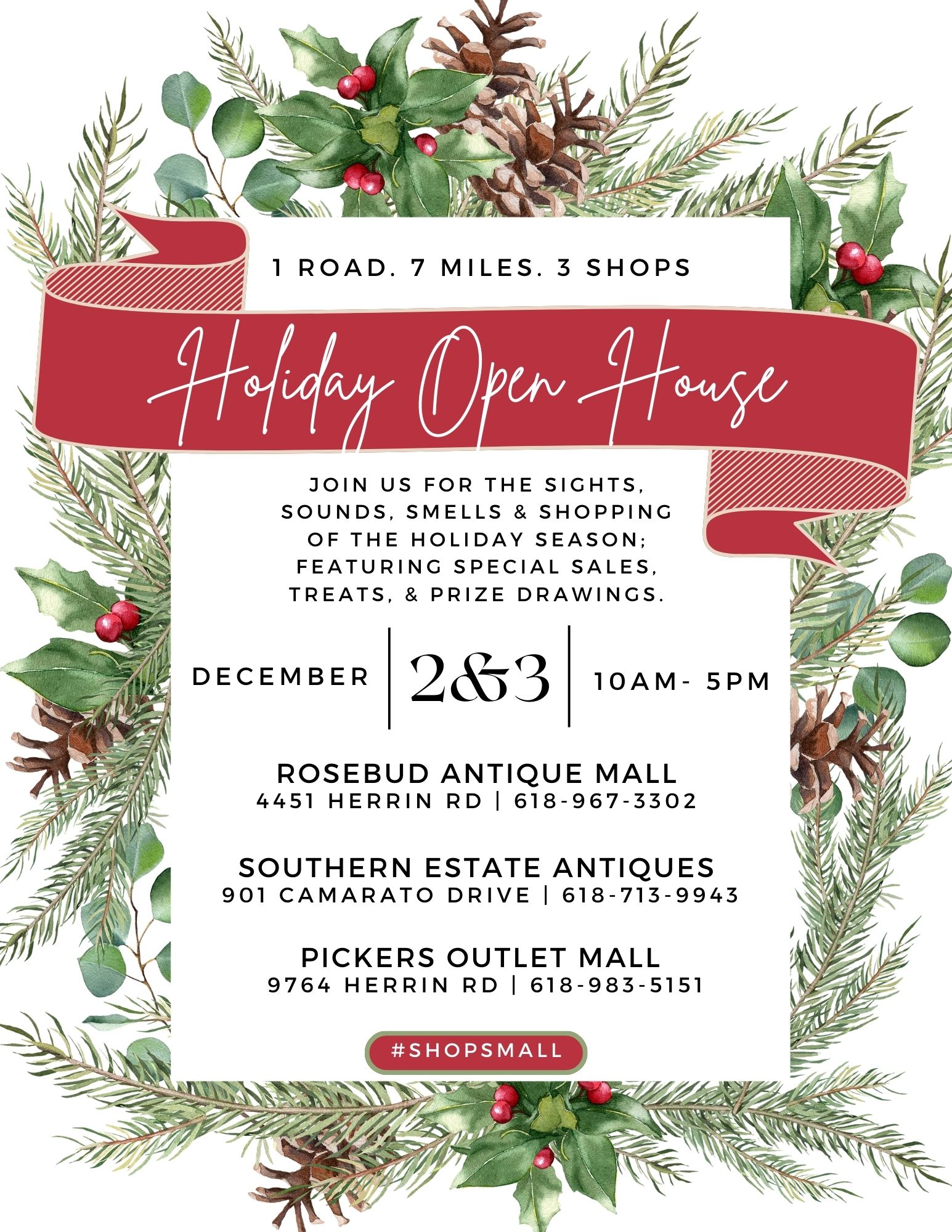 Holiday Open House At Rosebud Antique Mall visitSI