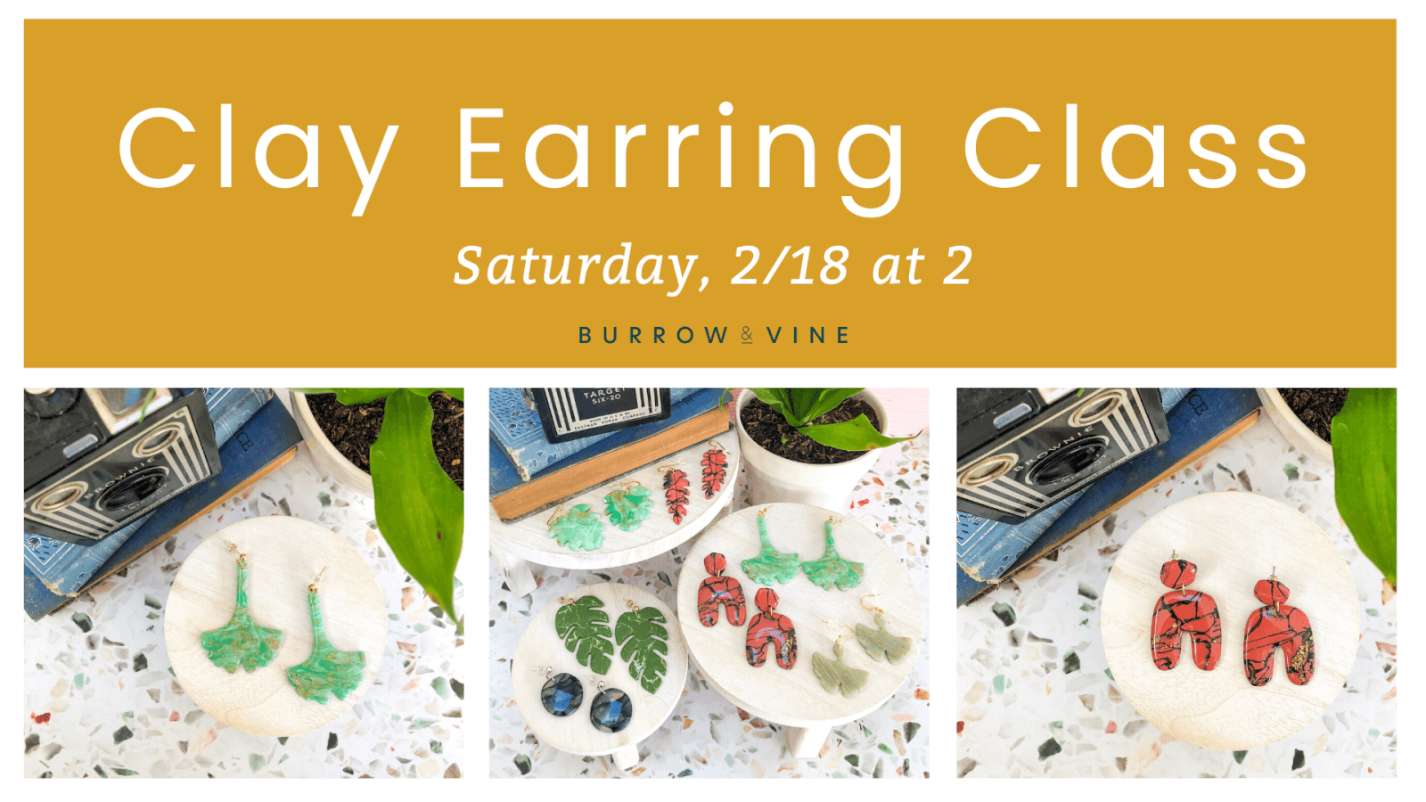 Clay Earring Class Visit Staunton
