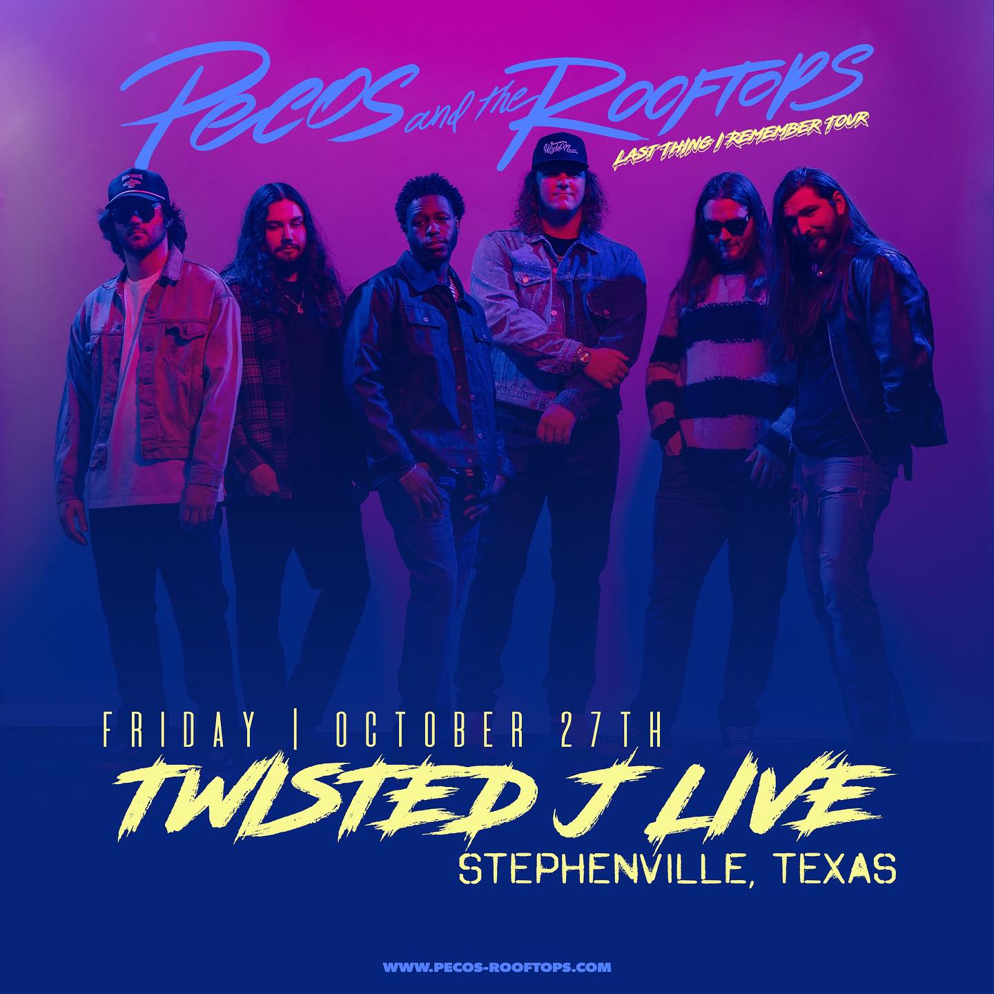 Pecos & The Rooftops Twisted J Live Stephenville Tourism and