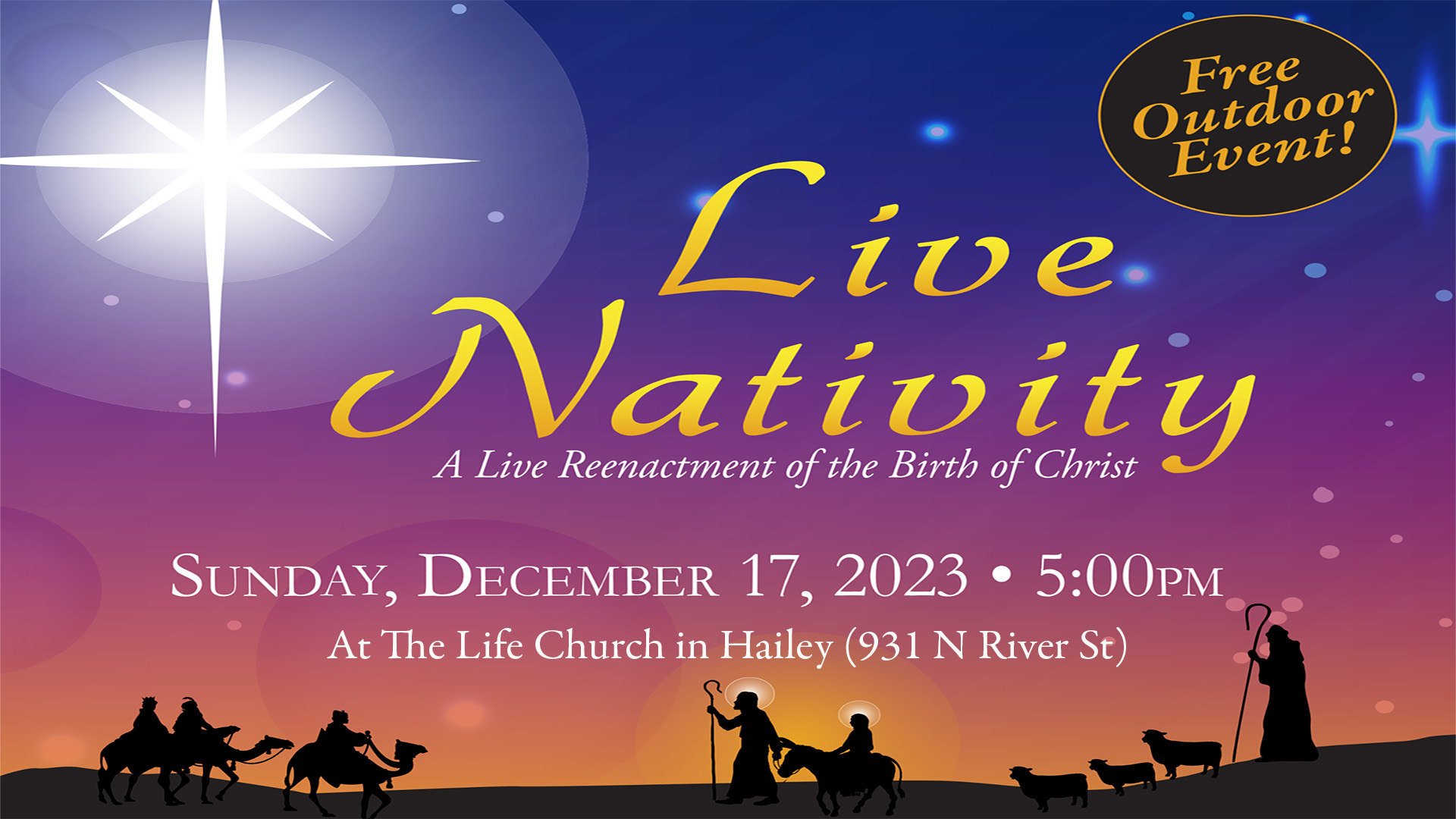 Live Nativity Visit Sun Valley