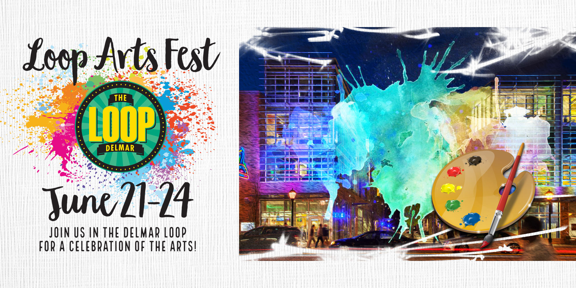 2017 Loop Arts Festival Banner Visit The Loop