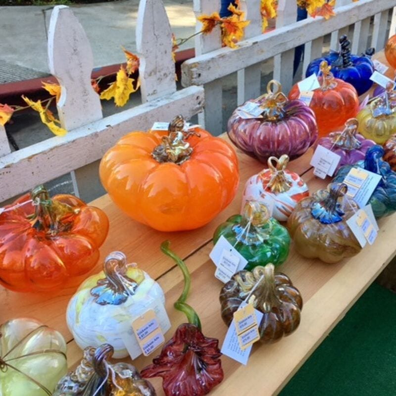 glass pumpkins at Danville's Fall Fest Visit TriValley