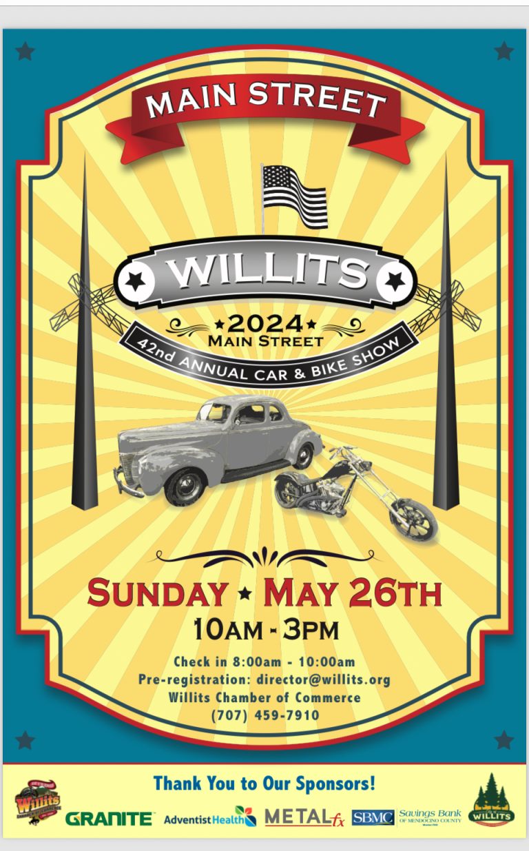 42nd Annual Willits Car & Bike Show Visit Ukiah