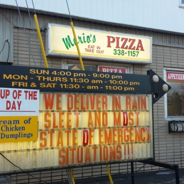 Mario's Pizza in Port Ewen, NY Ulster County NY Tourism