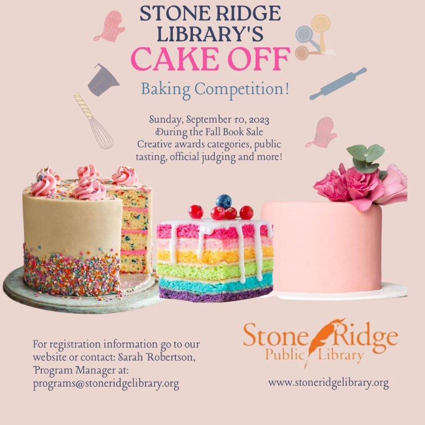 Stone Ridge Library's First Annual Cake Off Ulster County NY Tourism