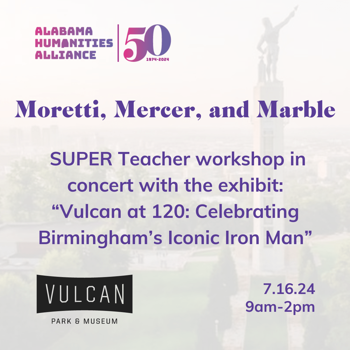 Events from September 28 April 6 Vulcan Park & Museum Birmingham, AL