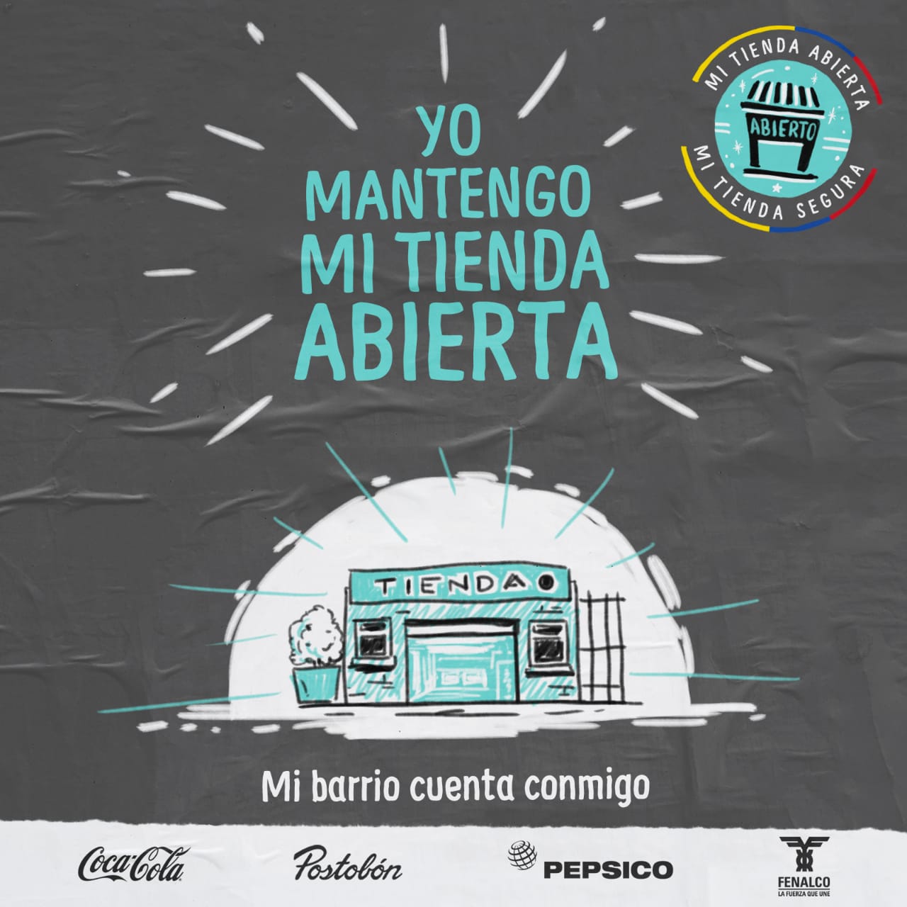 Lo hizo dos semanas después de que se. Concretamente en la avenida de la albufera,. "Mi Tienda Abierta, Mi Tienda Segura", campaña de Fenalco y empresas
