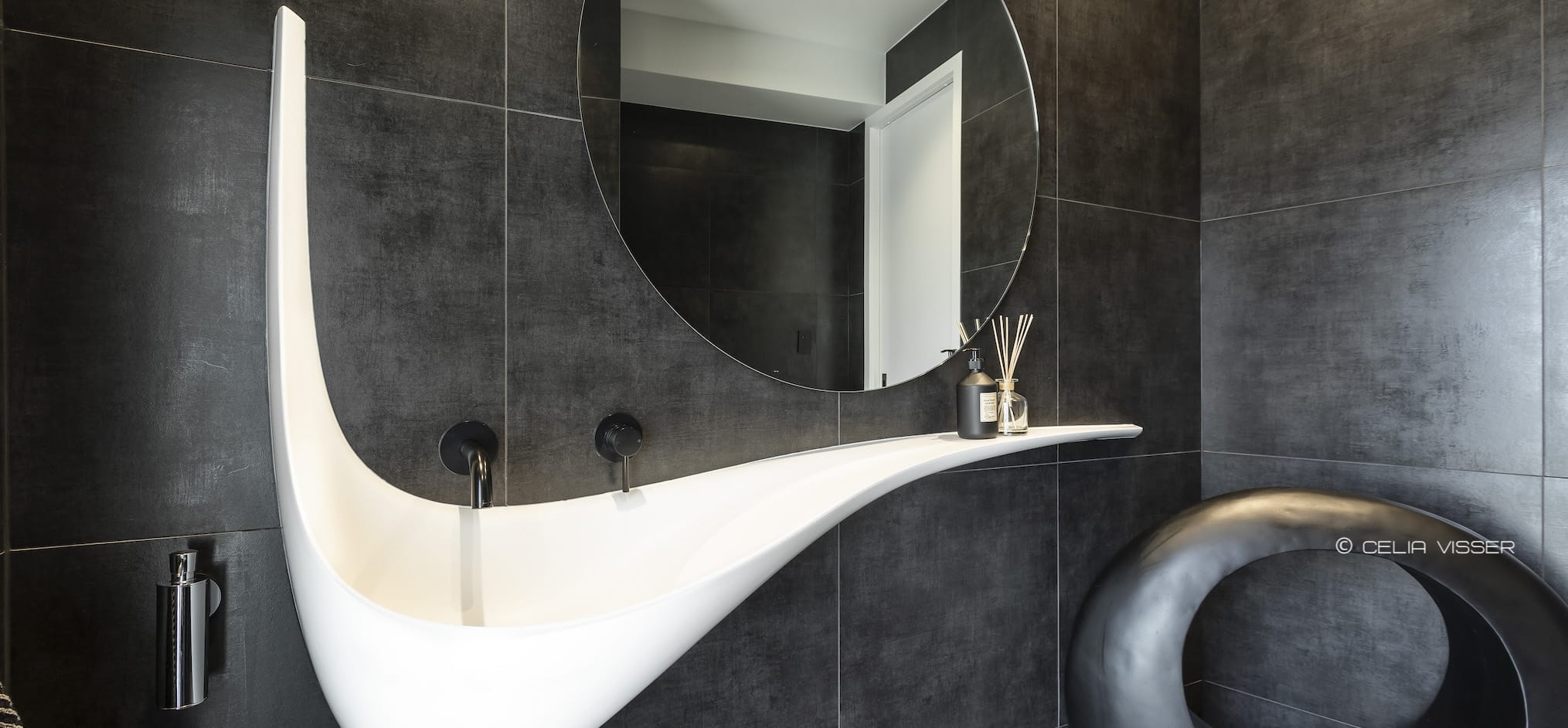 Guest Bathroom Design Award Winner Auckland Celia Visser Design