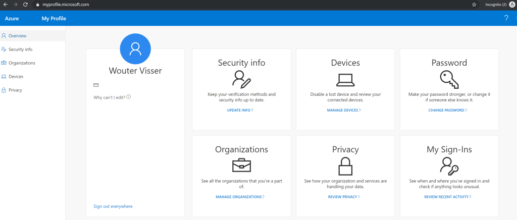 New ‘My Profile Experience’ Everything Cloud