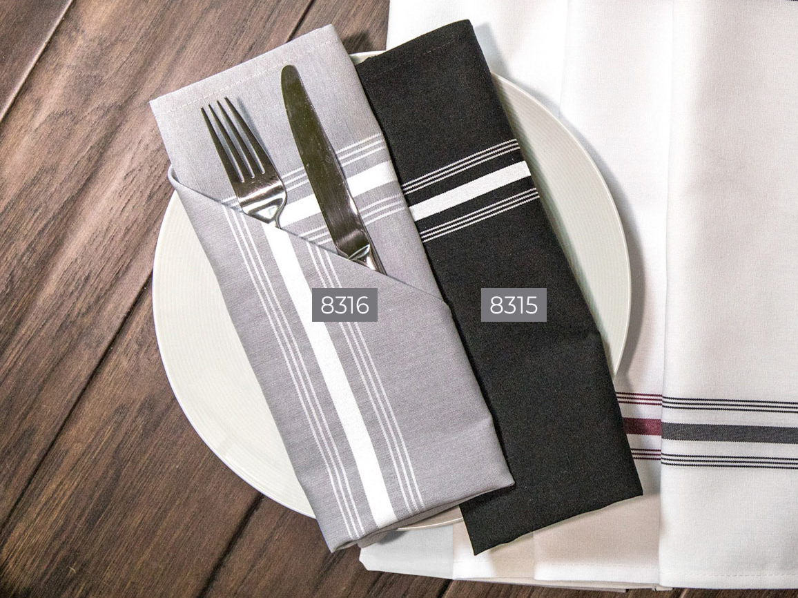 8316 Bistro Napkins 100 Polyester Vista Textiles