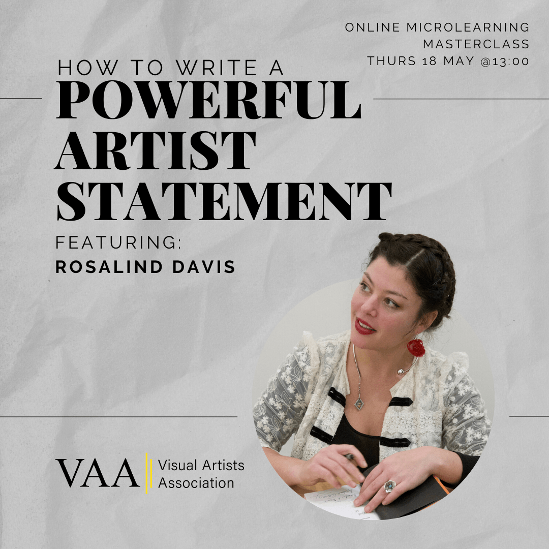 How to Write an Artists Statement Visual Artists Association