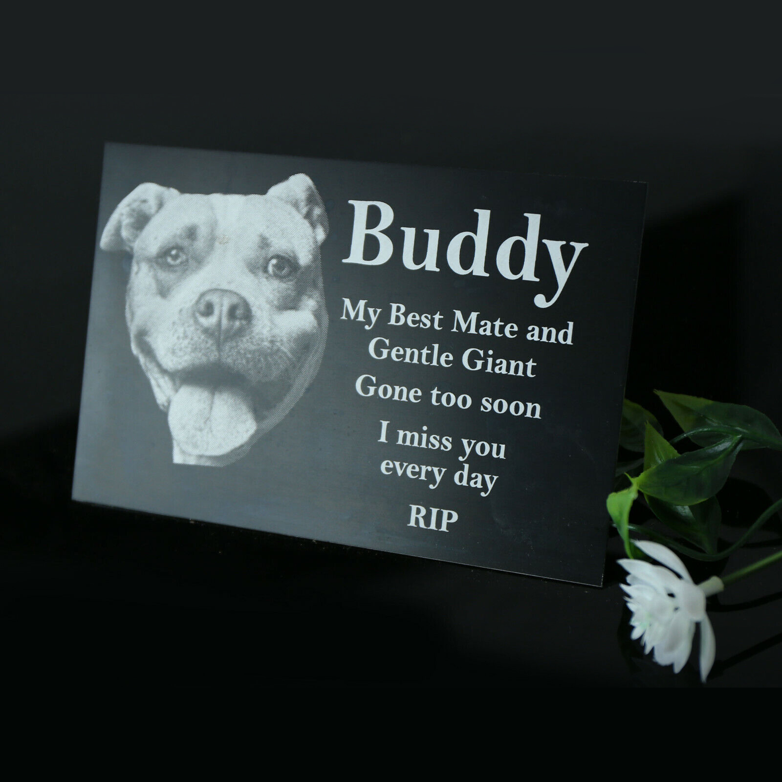 Personalised Memorial Plaque urn grave marker Laser Engraved