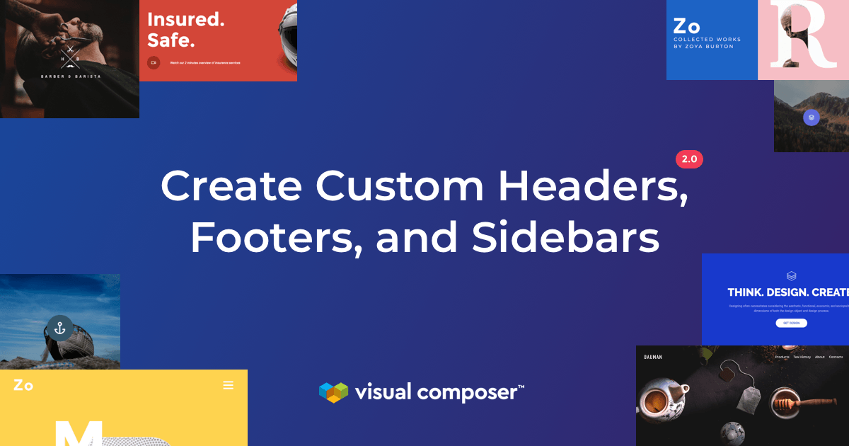 Header, Footer, Sidebar Editor & Page Layouts Visual Composer 2.0