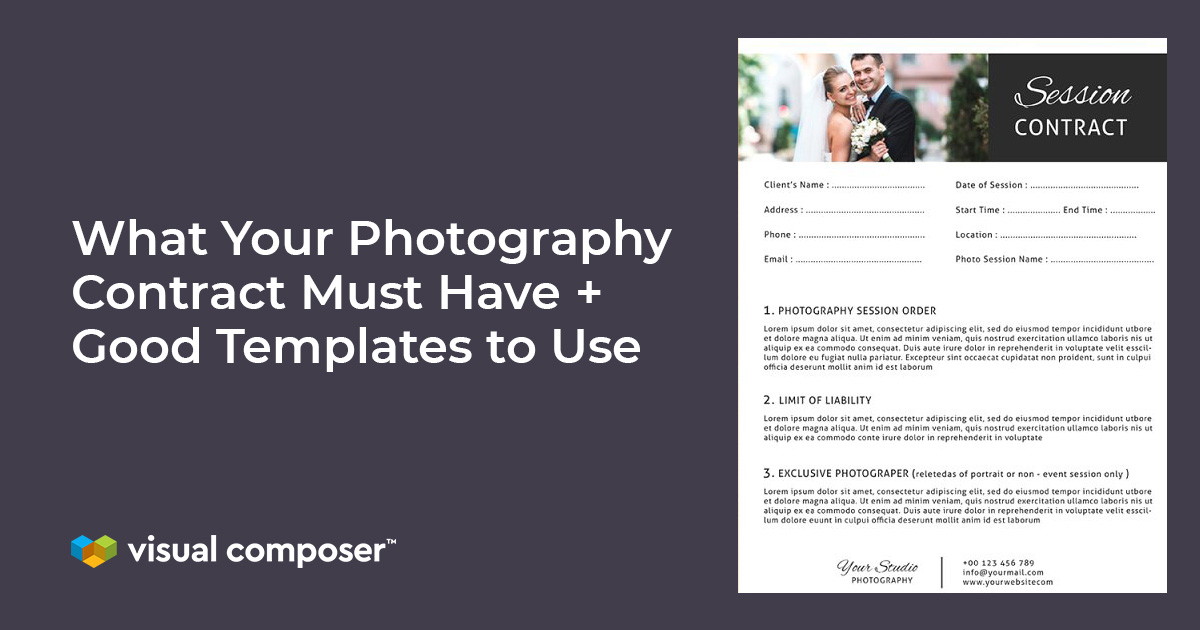 What Your Photography Contract Must Have (Plus Good Templates to Use)