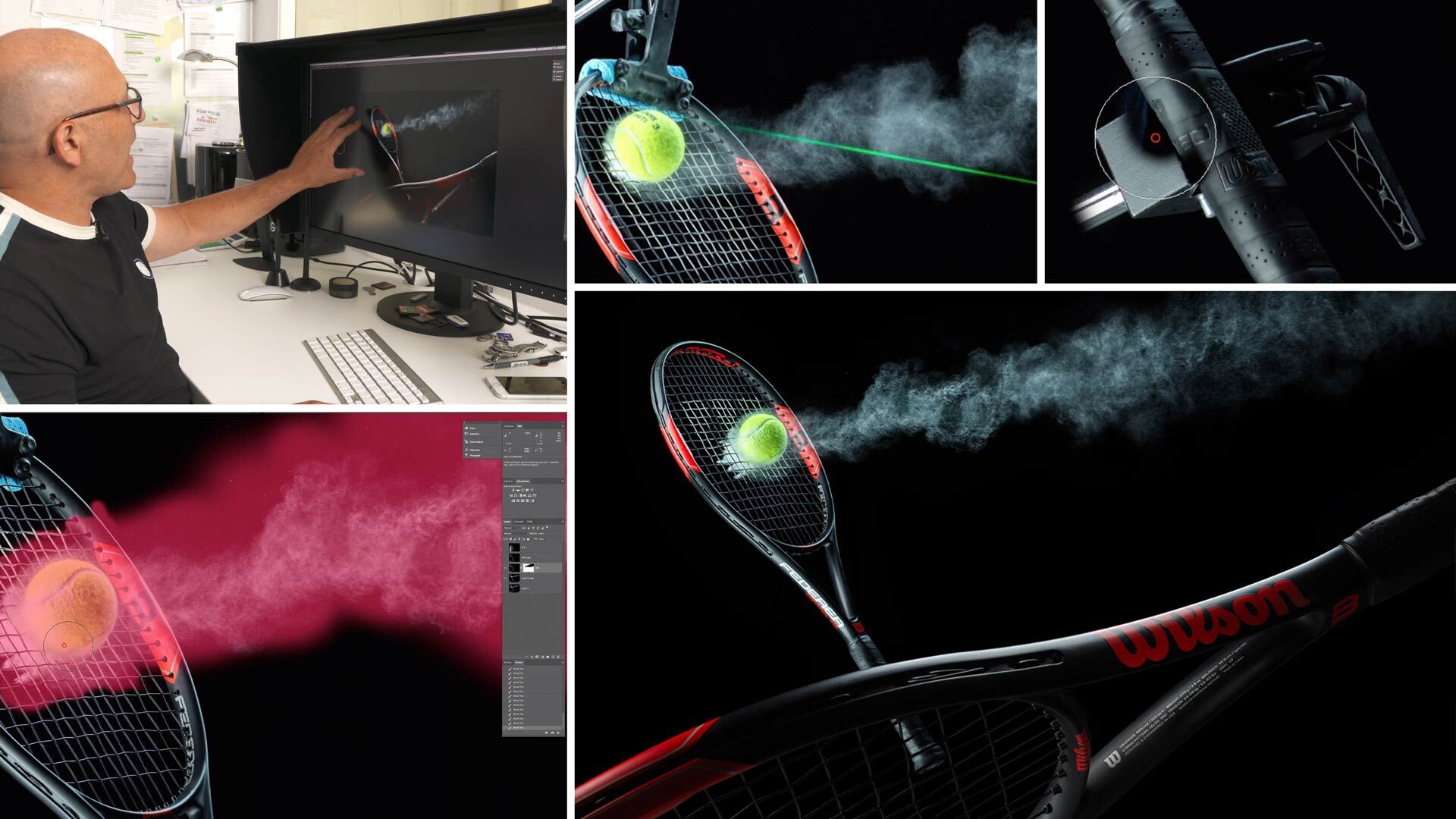 Tennis Racket PostProduction Visual Education