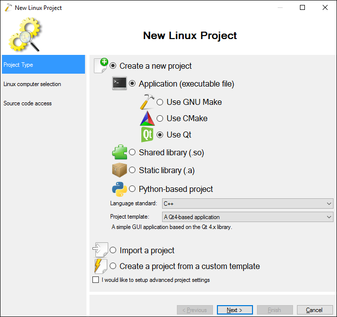 Creating Project Templates for Linux Projects VisualGDB Tutorials