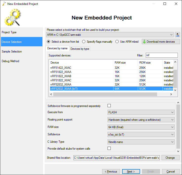 Creating a basic 6LoWPAN HTTP server with Nordic IoT SDK VisualGDB