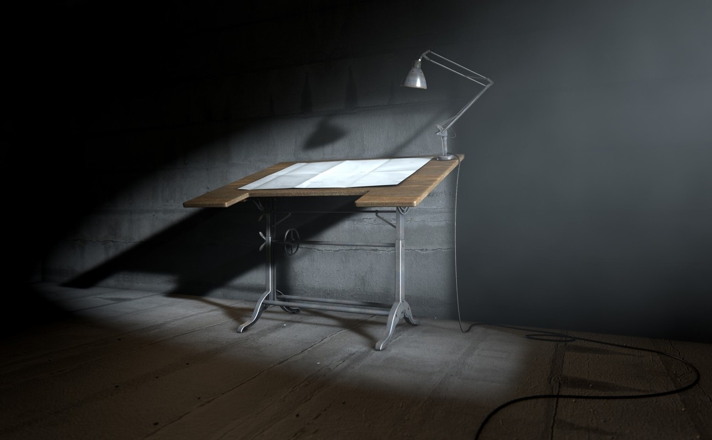 Vintage Drafting Table VisualHunt