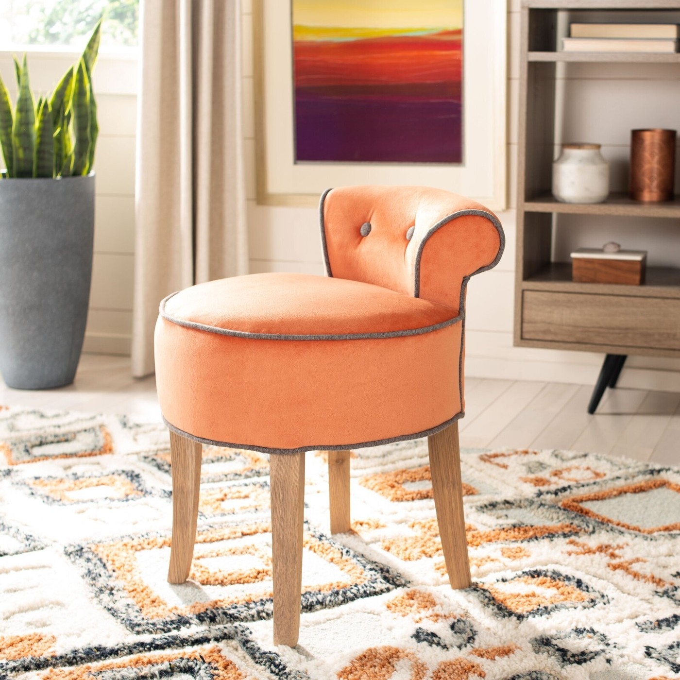 Vanity Chair with Back VisualHunt