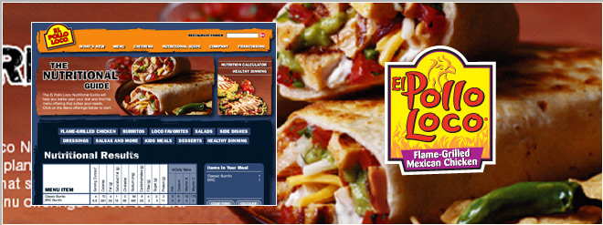 Visual Identity Group Projects El Pollo Loco Menu Builder with