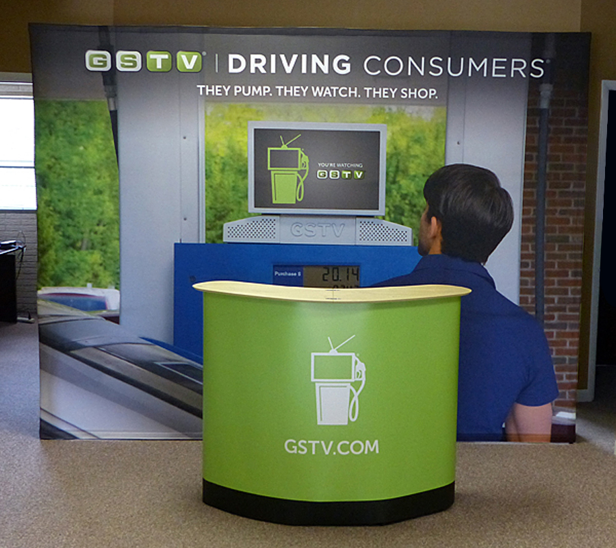 Visual Impact Systems Helps Gas Station TV With Trade Show Display