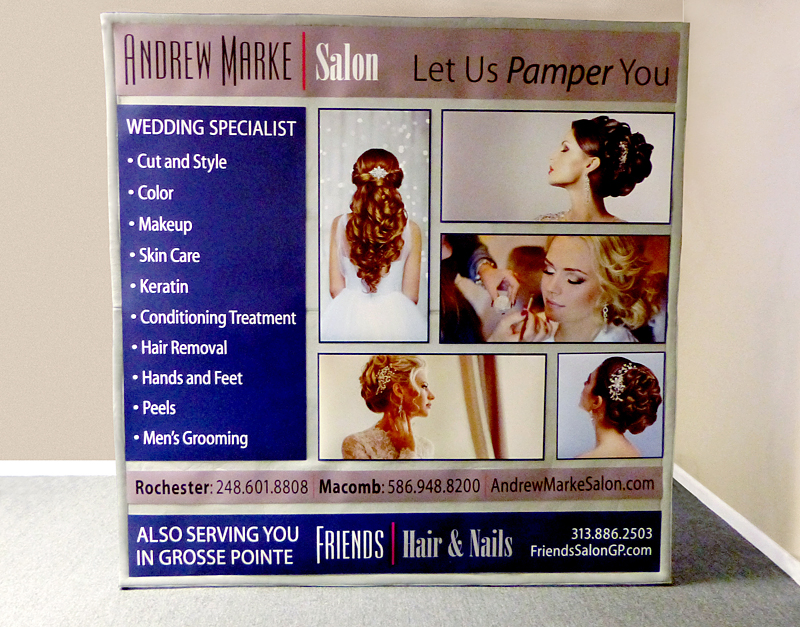 Visual Impact Systems helps Andrew Marke Salon With Trade Show Display