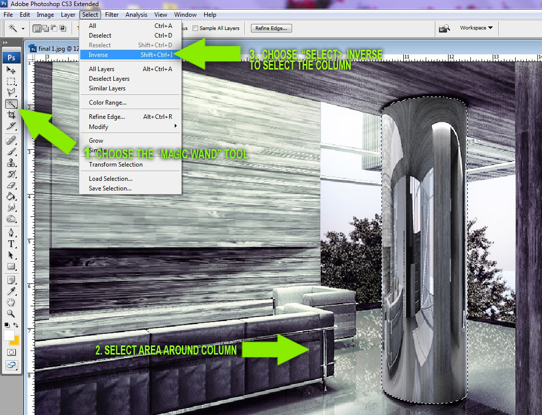 Brushed Stainless Steel (Tutorial) Visualizing Architecture