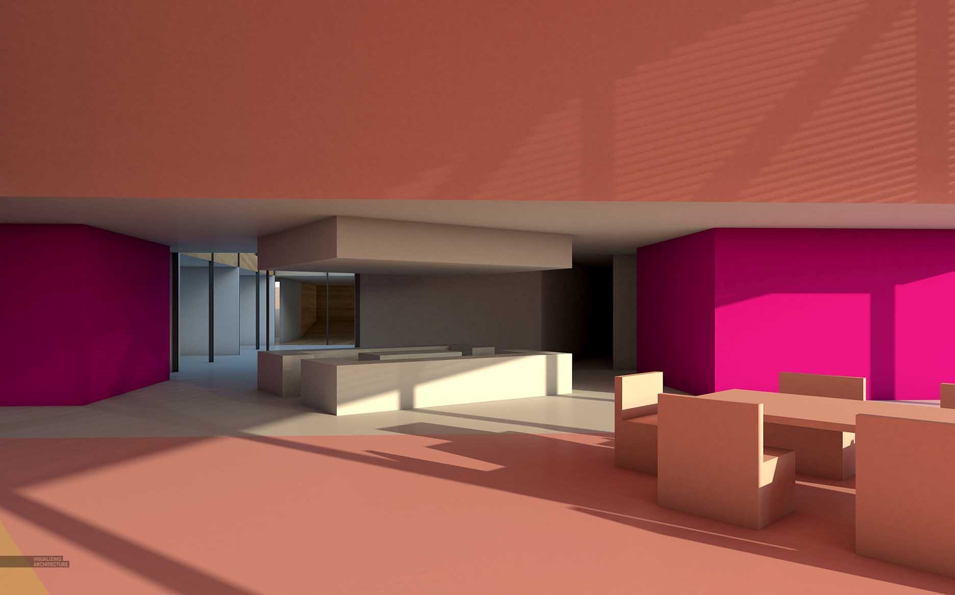 Desert Abstract Interior Studies Visualizing Architecture