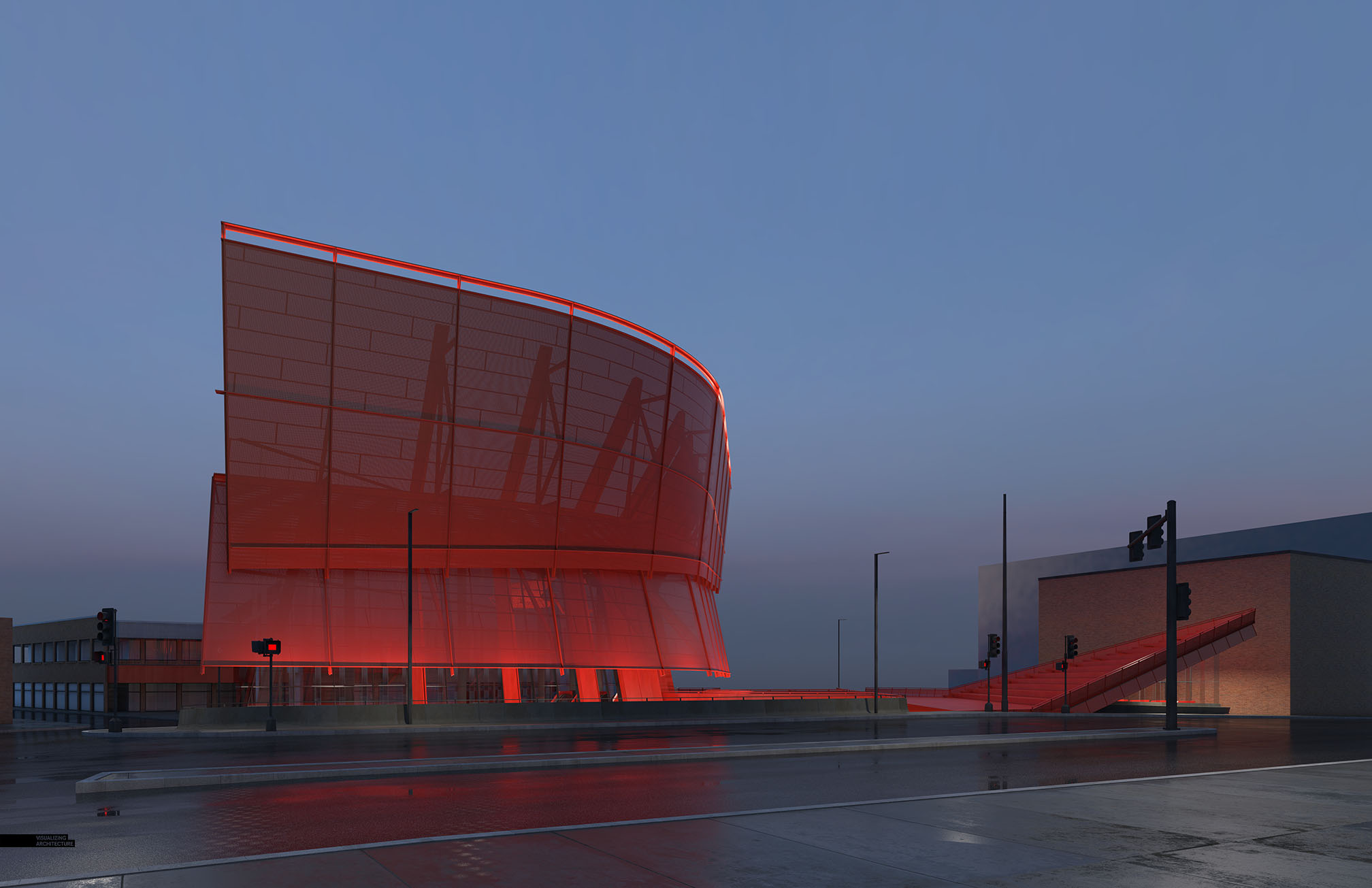 Porter Sq. At Night Visualizing Architecture