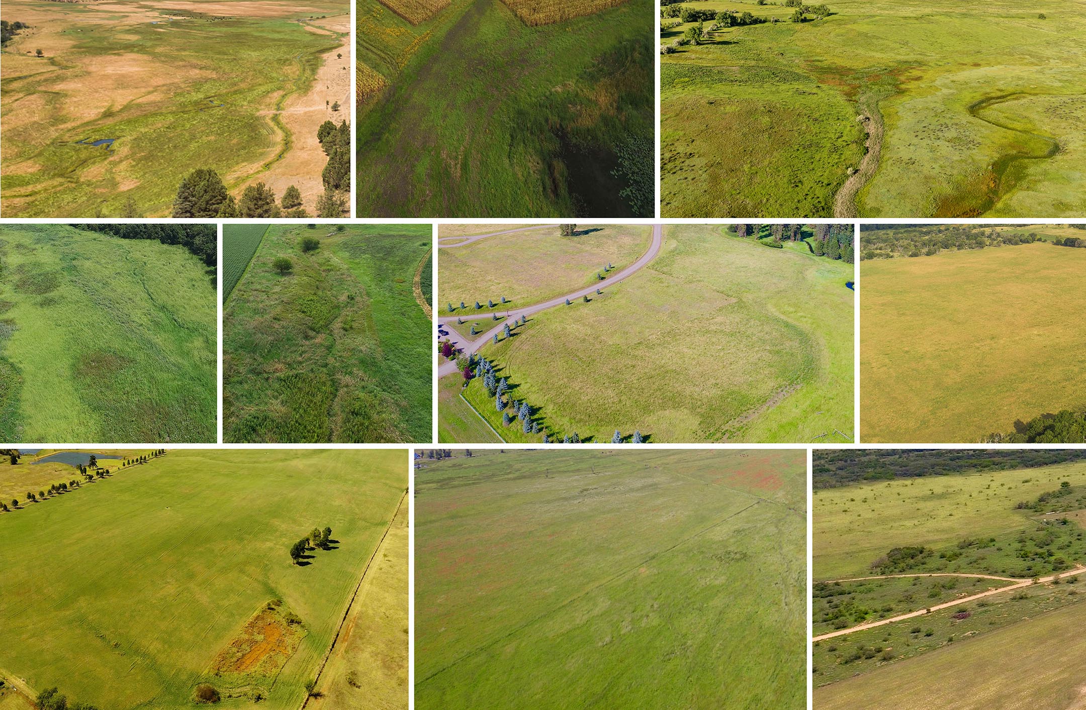 Texas Prairie Aerial Grass Visualizing Architecture