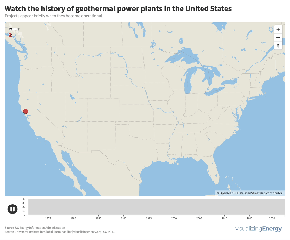 Watch the history of geothermal power in the United States