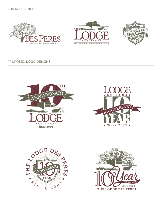 10 Year Anniversary Logo Design for St. Louis Parks & Rec. Department