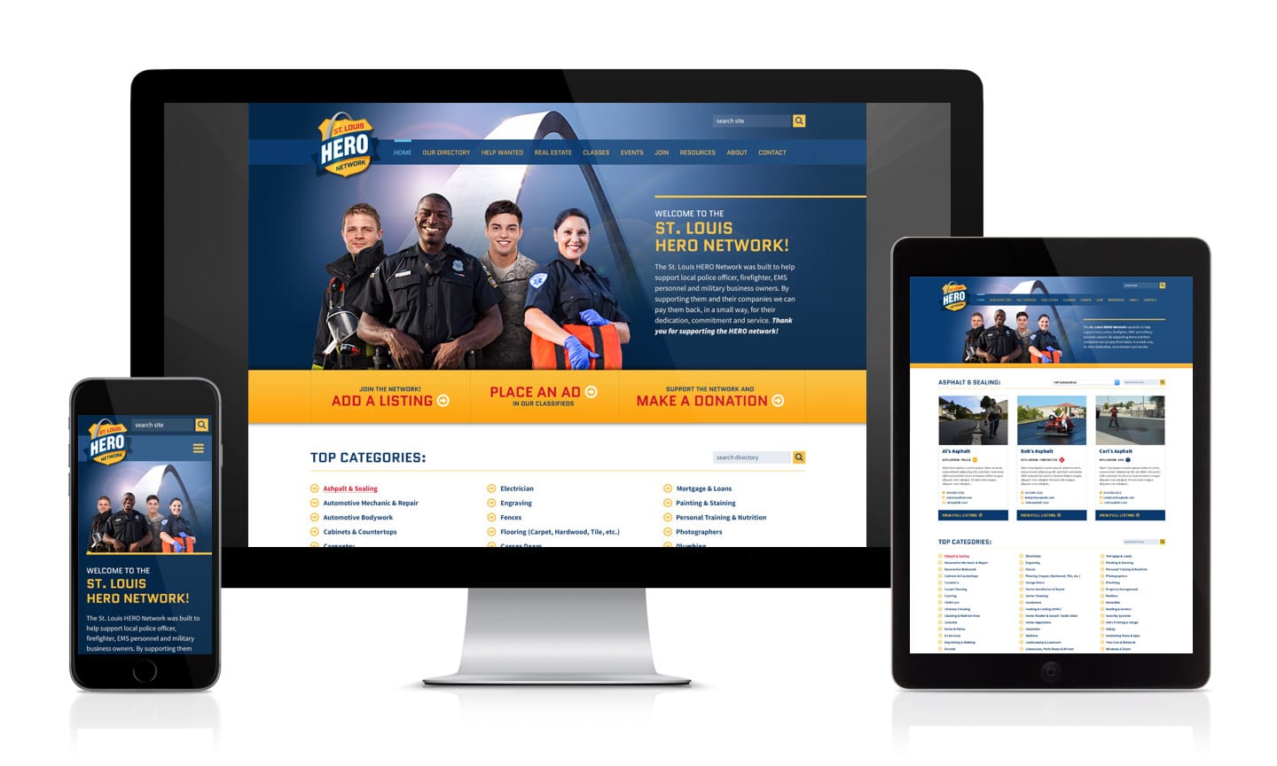 St. Louis HERO Network WordPress Directory Website