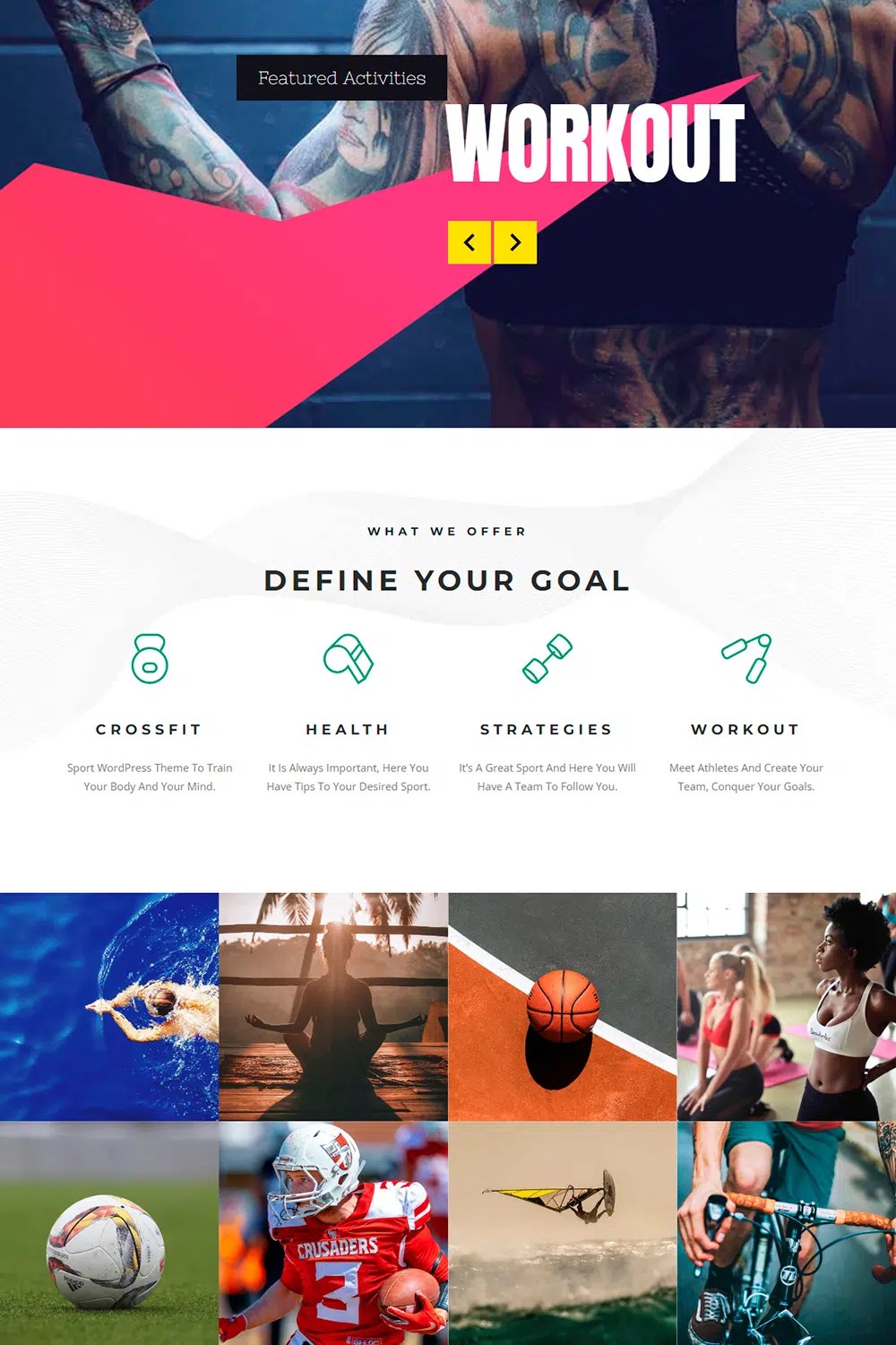 Sport Team & Athletic Club WordPress Theme & Template