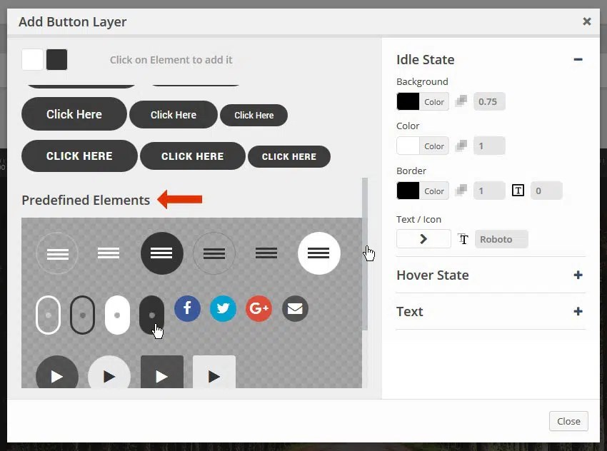 Revolution Slider WordPress Plugin Scroll Down Button Visualmodo