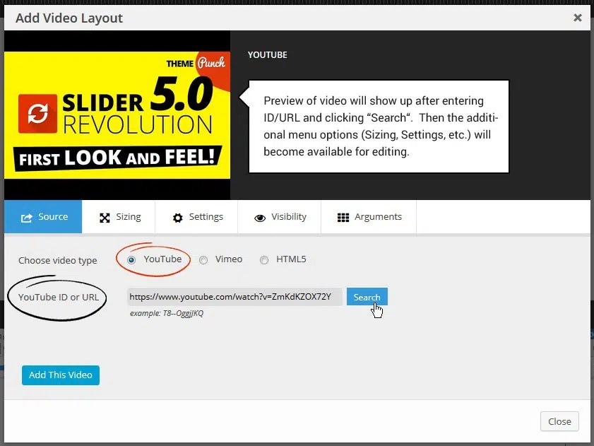 Youtube On Revolution Slider Video Layers Sliders Visualmodo