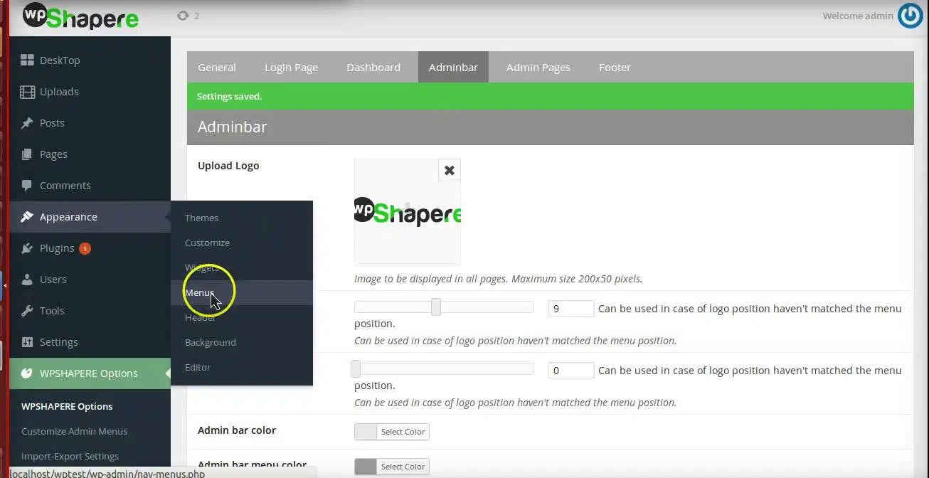 Admin Panel Customization WordPress Plugin Visualmodo