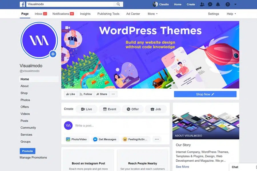 How To Create A Facebook Page For Your Website Or Blog - Visualmodo