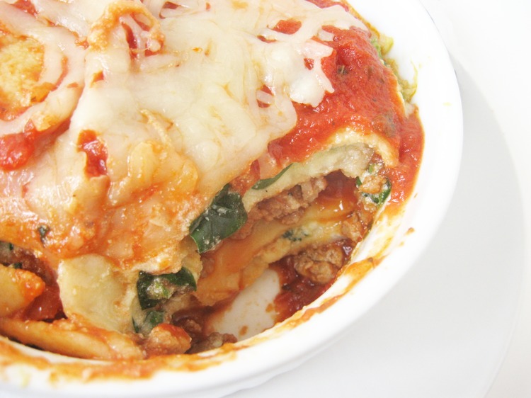 Individual Serving Lasagna Visual Provisions