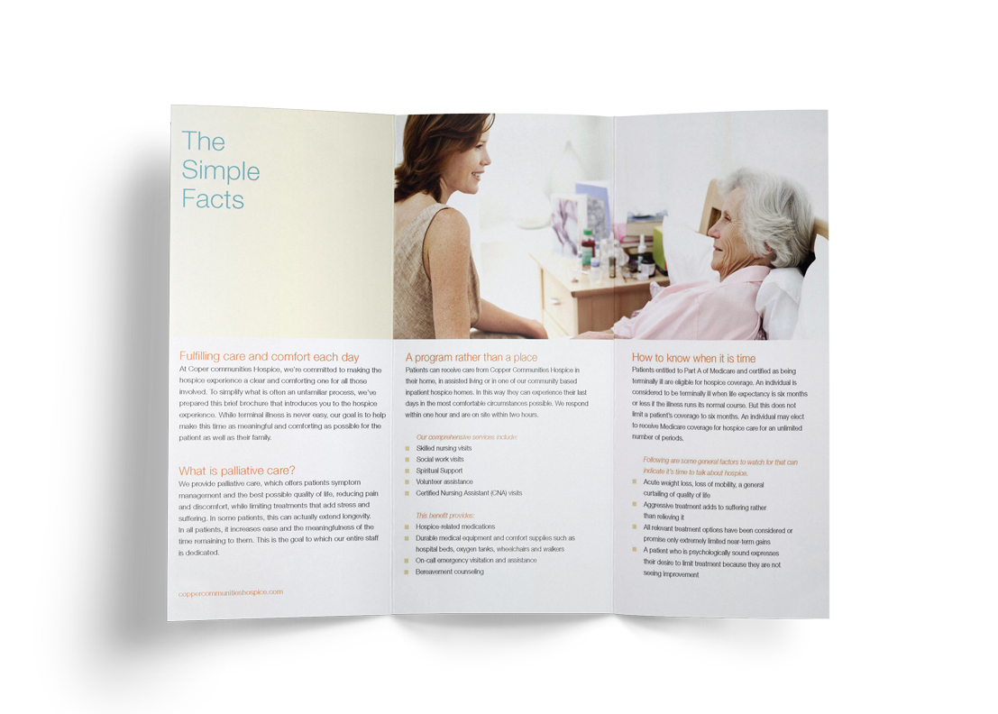 Community Hospice Group Brochures Rain Visual Strategy / Design
