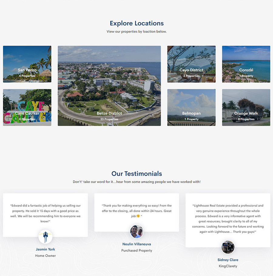 Lighthouse Real Estate site by Visuals by Glenn Patrick