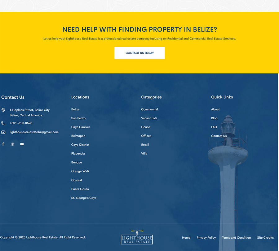Lighthouse Real Estate site by Visuals by Glenn Patrick